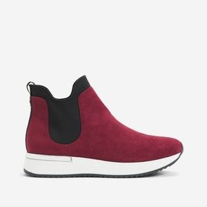 KENNETH COLE REACTION Women's Burgundy Ankle Boots/Sneakers